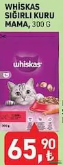 WHİSKAS SIĞIRLI KURU KEDİ MAMASI 300 G fiyat ve kampanya bilgisi